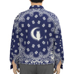 BANDANA NAVY Unisex Lapel Jacket