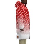 NEW RICH RED Unisex Long Down Jacket