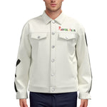 REVOLUTION WHT Unisex Lapel Jacket Cotton