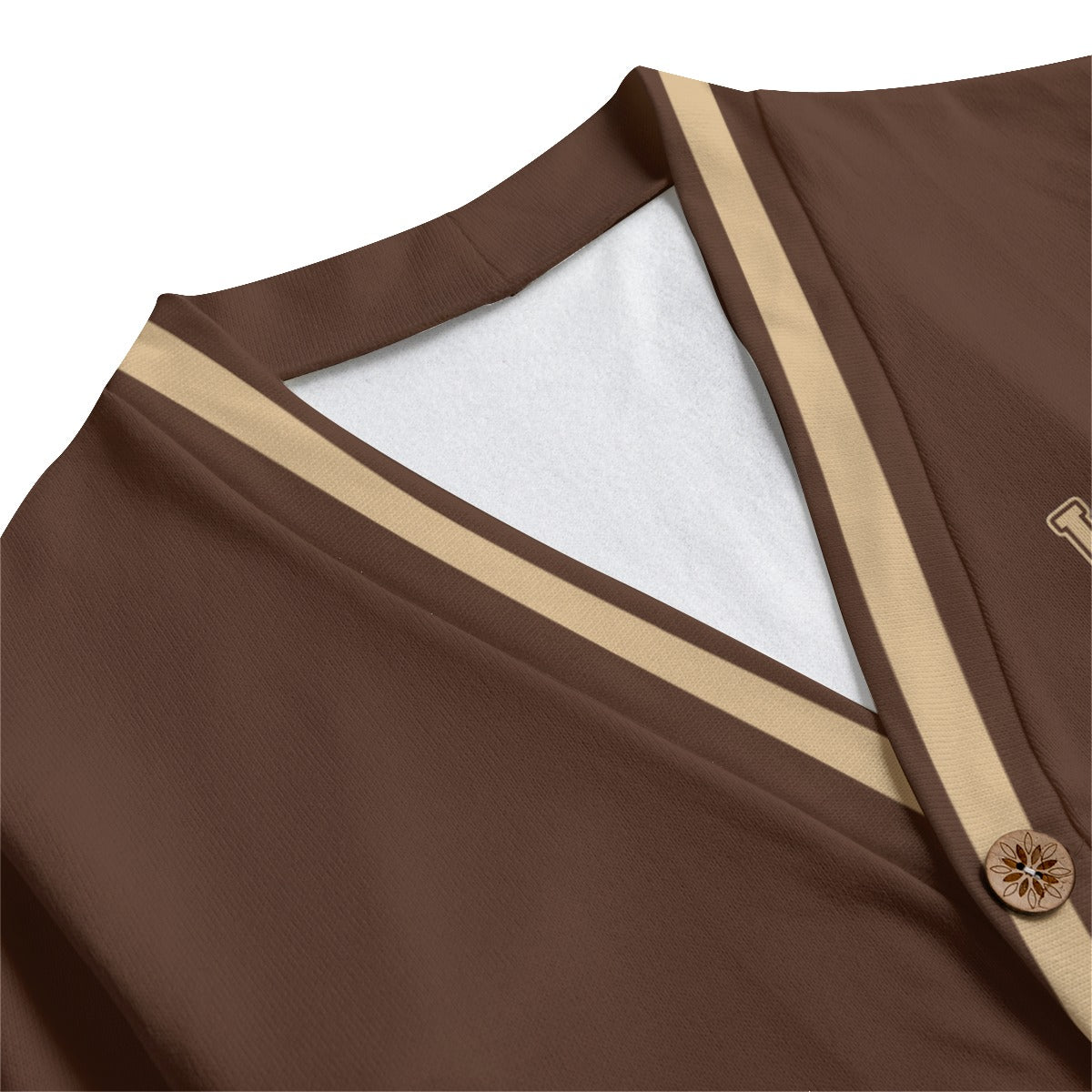 LCC BROWSIDE Unisex V-neck Cardigan With Button Closure