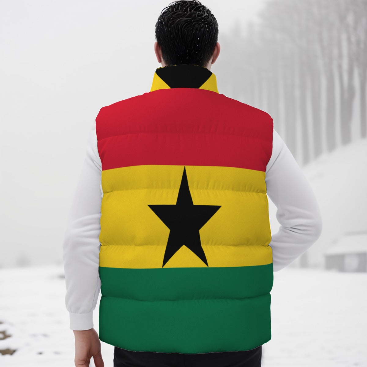 GHANA FLAG Unisex Down Vest