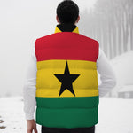 GHANA FLAG Unisex Down Vest