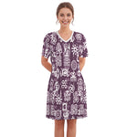 ADINKRA MXGRPS Women's Round Neck Dress