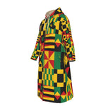 KENTE BUTAN Long Fleece Zip Up Windbreaker