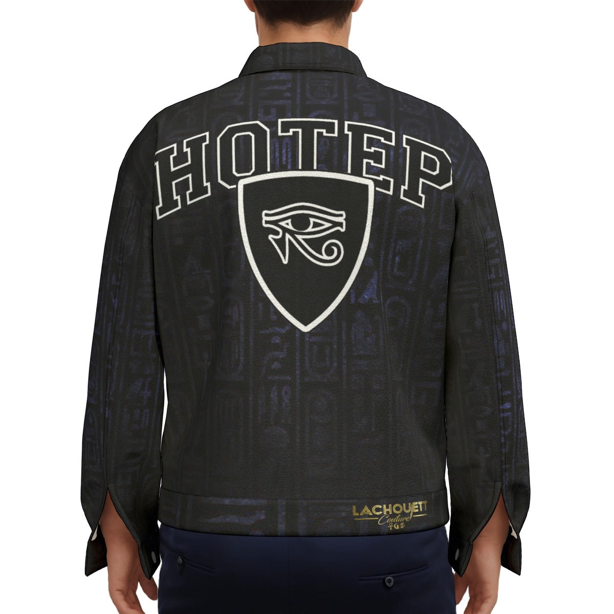 HOTEP EYES Unisex Lapel Jacket  Cotton