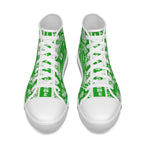 BANDANA PAISLEY GREEN High Canvas Shoes