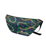 PLAID IN GOLD Large Fanny Bag