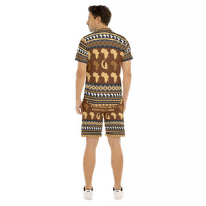 AFRIKA ORNEMENT Men's Short Sleeve Shirt Sets
