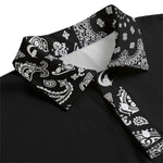 BANDANA MIX BLC1 Unisex Lapel Collar Sweater