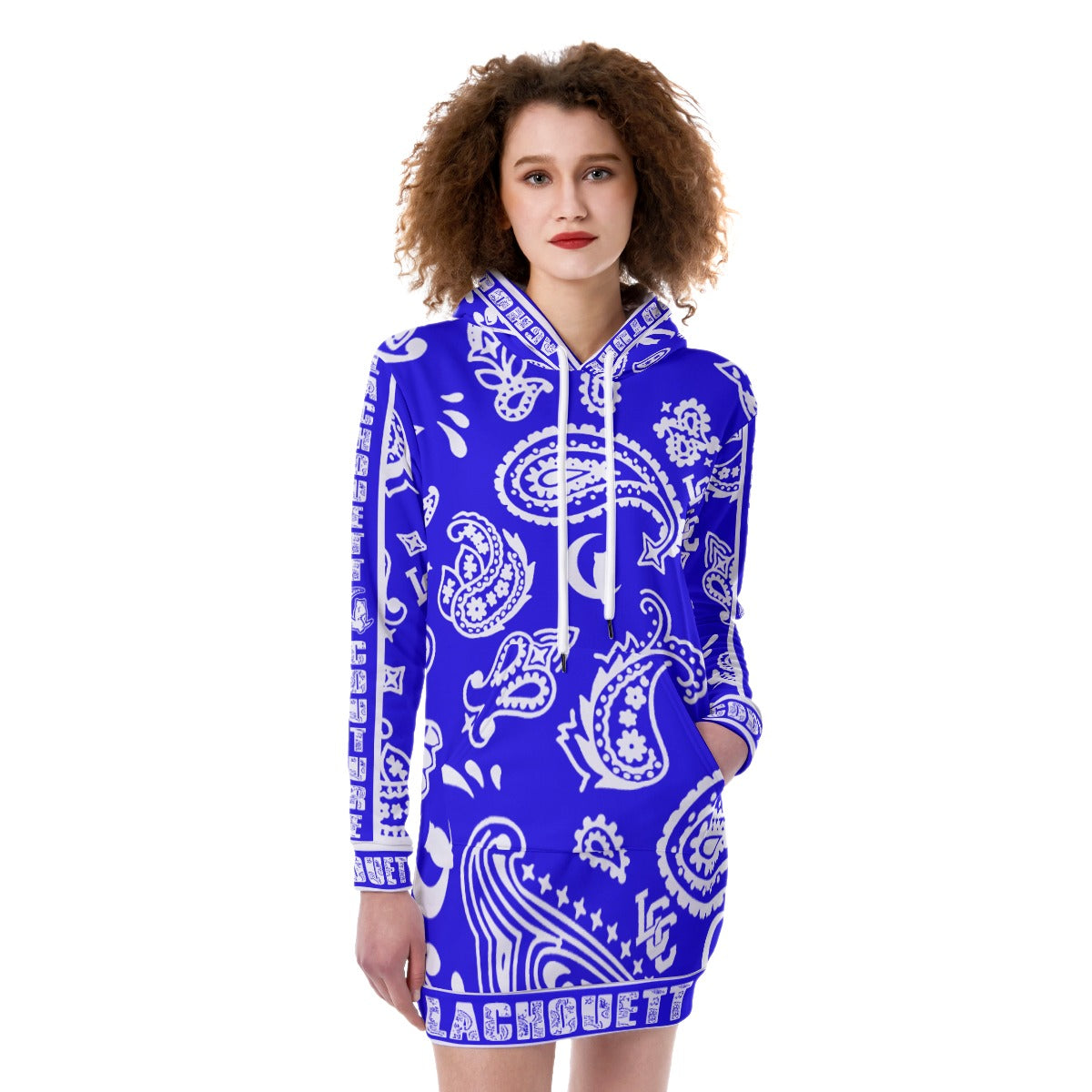 BANDANA PAISLEY Cs'UP Women's Heavy Fleece Long Hoodie