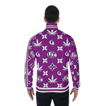 LCC WEEDY PRPLE Men's Stand Collar Jacket