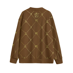 A.U.S DELUXE GLDBRW Unisex Cardigan With Button Closure