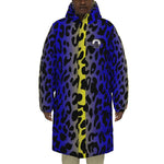 JAGUAR BLUE Unisex Long Down Jacket
