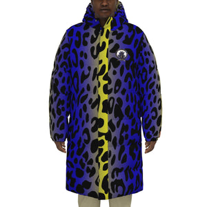 JAGUAR BLUE Unisex Long Down Jacket