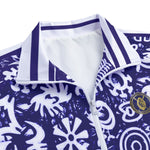 ADINKRA MXBLUE Unisex Stand Collar Jacket