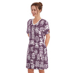 ADINKRA MXGRPS Women's Round Neck Dress