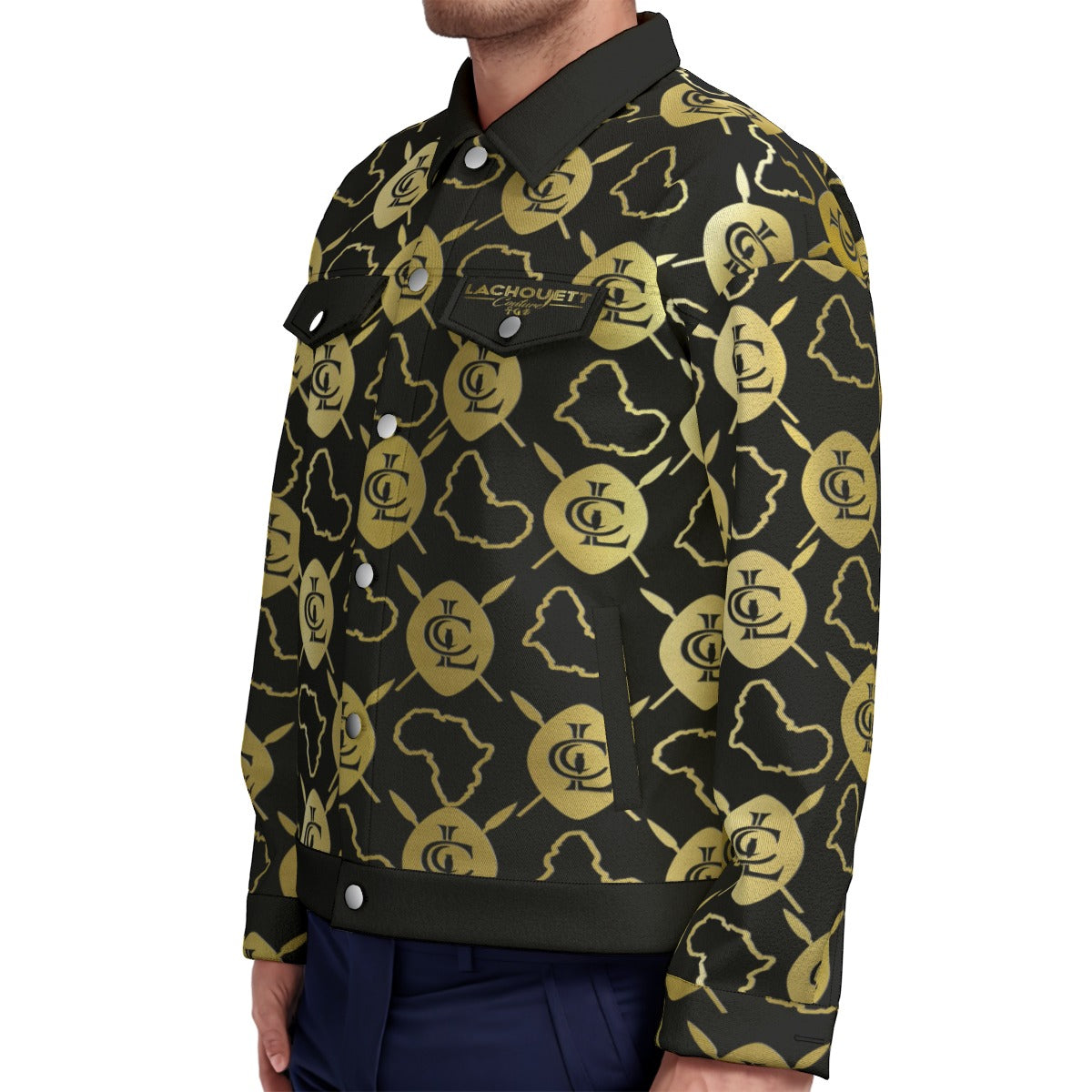 AFRICAN WARRIOR BLC Unisex Lapel Jacket