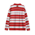 STRIPE UP BLOODY Unisex V-neck Cardigan With Button Closure