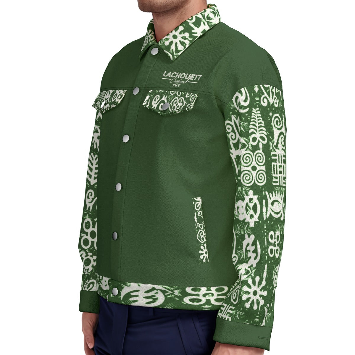 ADINKRA MIXKAKI 1 Unisex Lapel Jacket