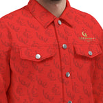 LCC RED Unisex Lapel Jacket  Cotton