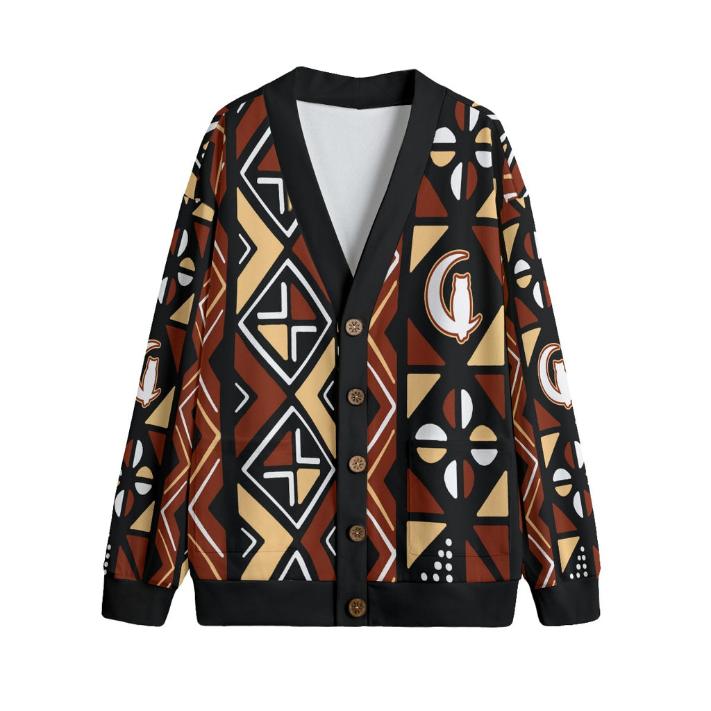 BOGOLAN Unisex V-neck Cardigan With Button Closure
