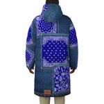 DENIM CRIP Unisex Long Down Jacket