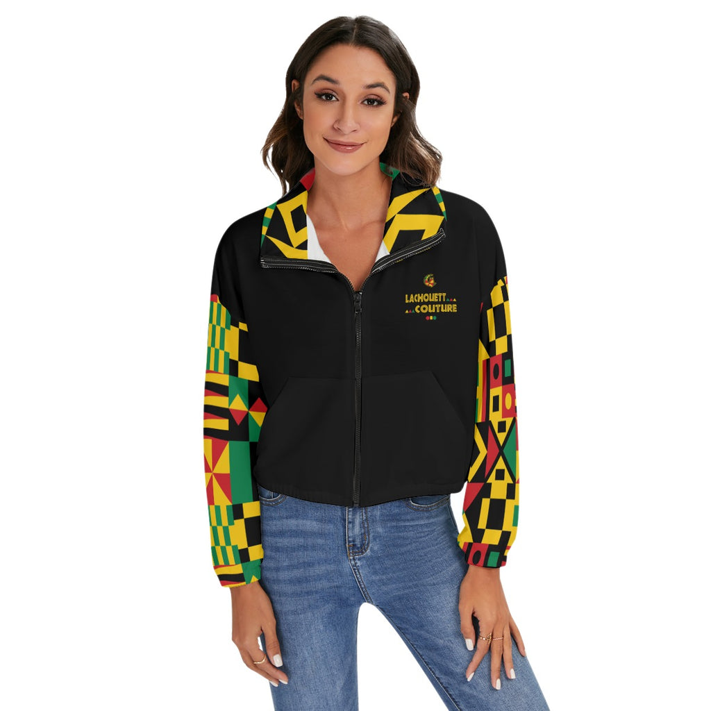 KENTE BUTAN BLC Women's Zip Jacket