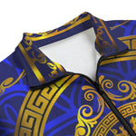 LCC RICH BLUE Unisex Stand-up Collar
