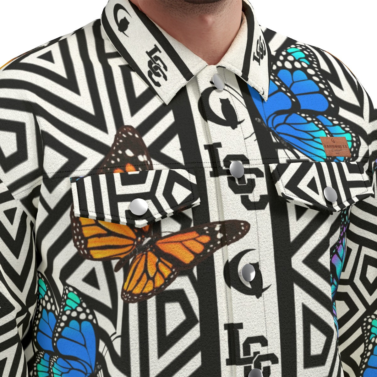 BUTTERFLY Unisex Lapel Jacket Cotton