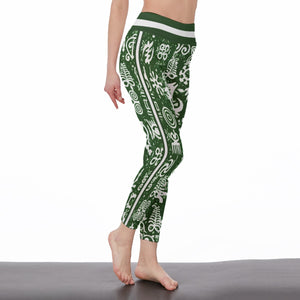 ADINKRA MXGRN Women's High Waist Leggings