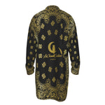 BANDANA GOLDBLC Men's Stand-up Collar Long Shirt