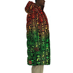 HIEROGLYPH RASTA Unisex Long Down Jacket