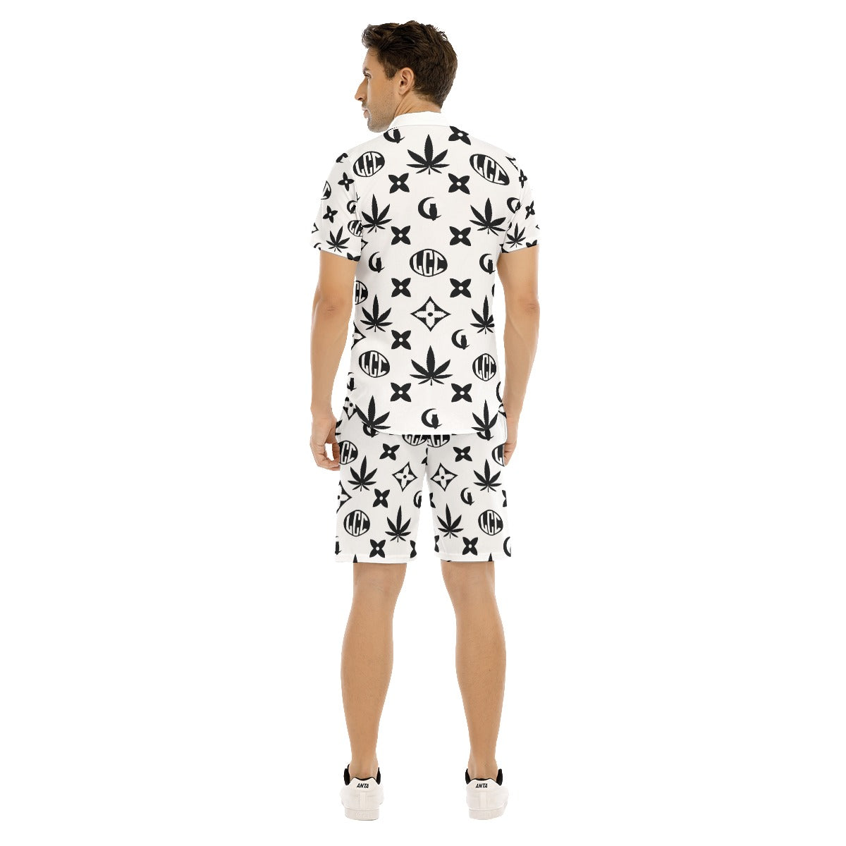 LCC WEEDY WHT Men's Short Sleeve Shirt Sets