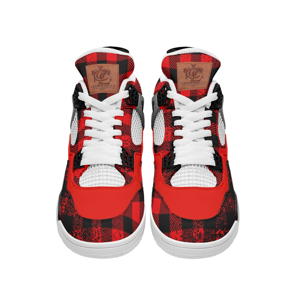 DUSTY PLAID RED Air Chouett Shoes