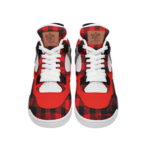 DUSTY PLAID RED Air Chouett Shoes