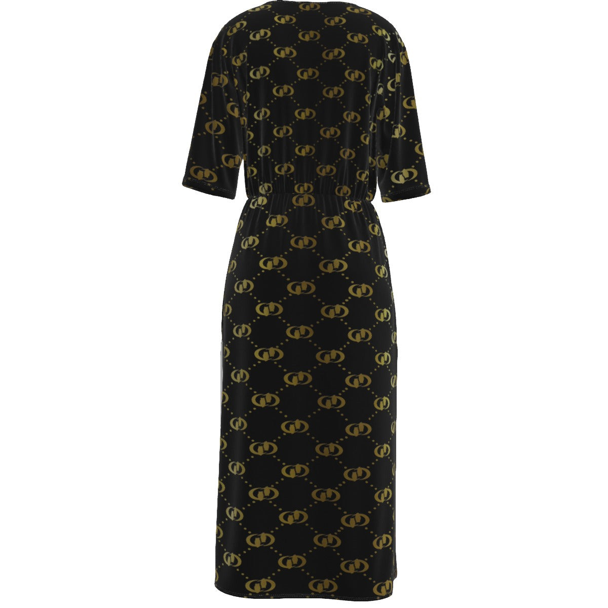 EXCELLENCE BLC Women's Short Sleeve V-neck Dress