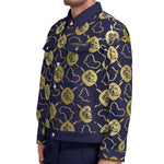 AFRICAN WARRIOR NAVY Unisex Lapel Jacket
