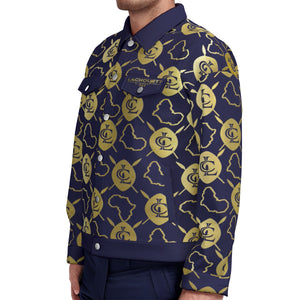 AFRICAN WARRIOR NAVY Unisex Lapel Jacket