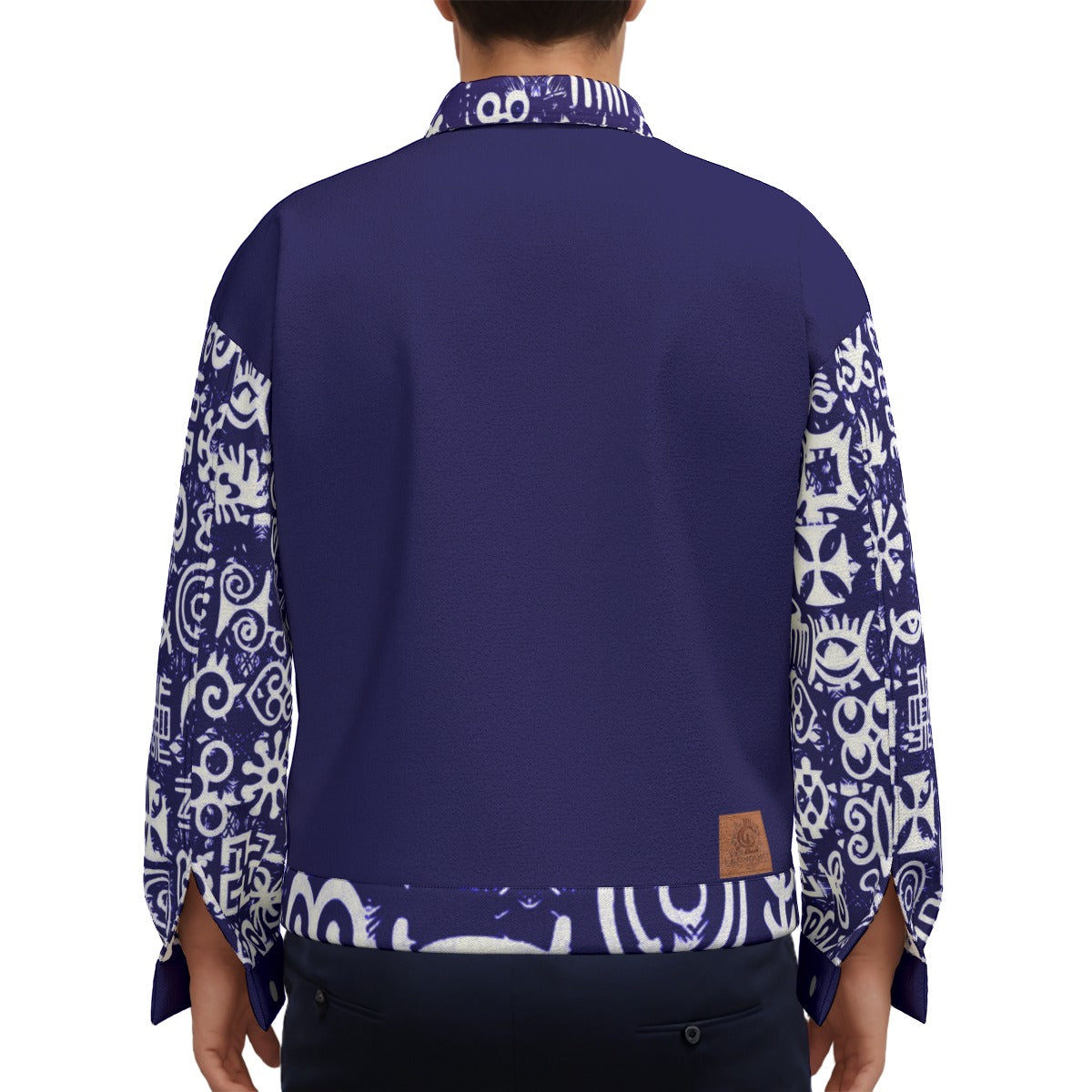 ADINKRA MXBLUE Unisex Lapel Jacket
