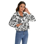 BANDANA PAISLEY WHT Women's Zip Jacket