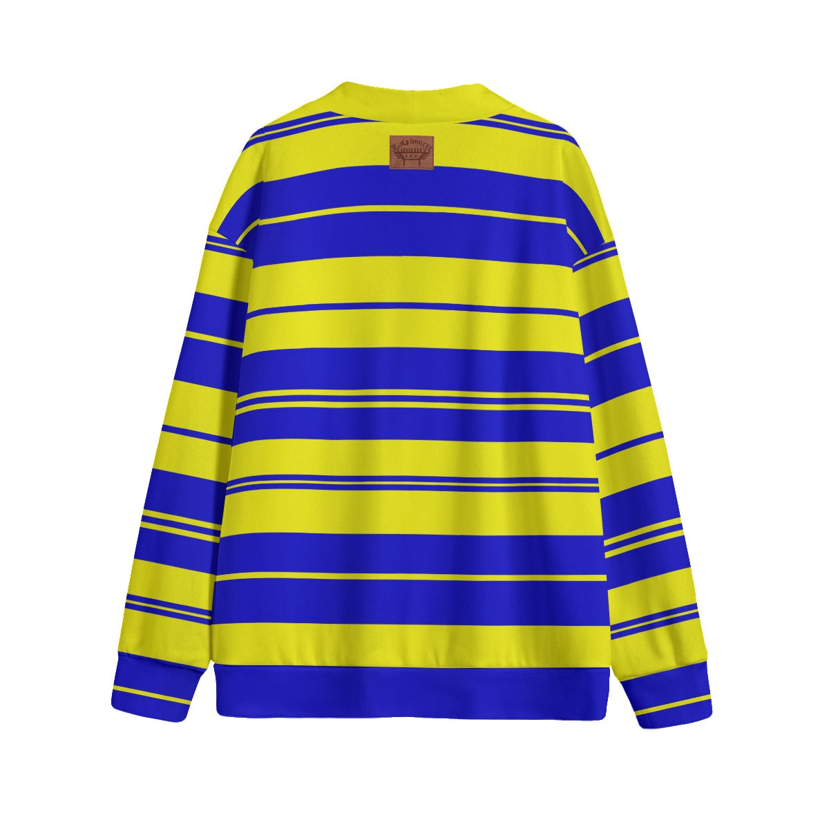 STRIPE UP CRENSHAW Unisex V-neck Cardigan With Button Closure