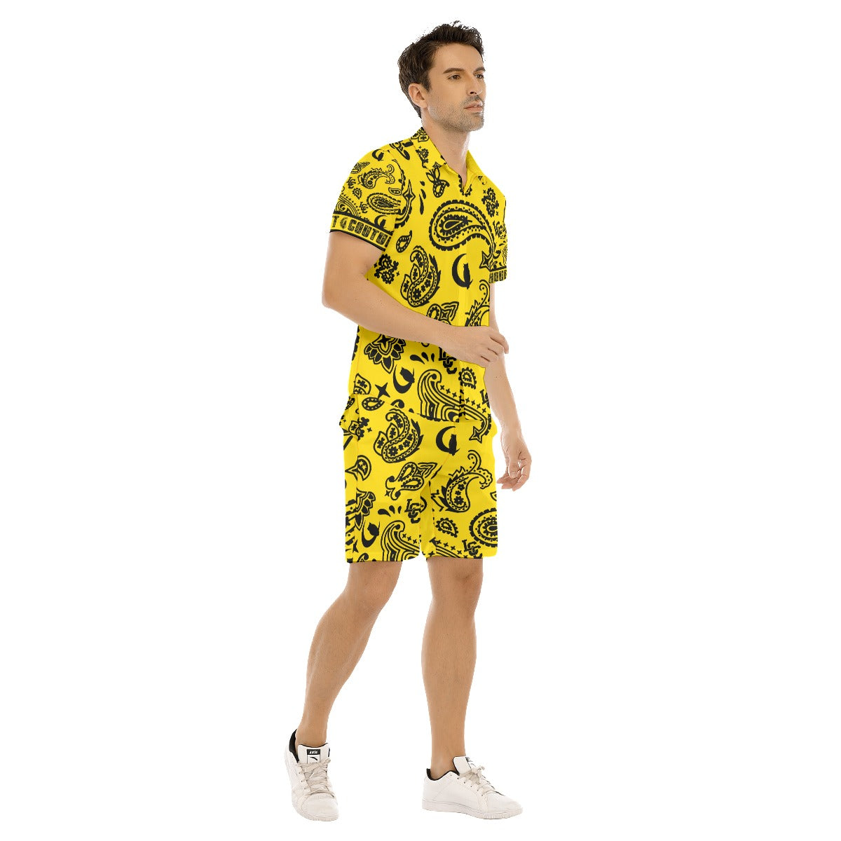 BANDANA PAISLEY L.K Men's Short Sleeve Shirt Sets