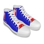 WESTSIDE BLUE Men's High Canvas Shoes