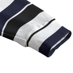 STRIPE UP NAVY Unisex V-neck Cardigan With Button Closure