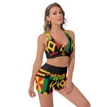 KENTE BUTAN Women's Sports Bra Suit