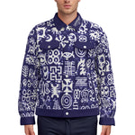 ADINKRA MXBLUE Unisex Lapel Jacket