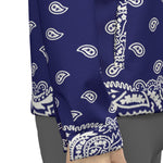 BANDANA FULLY NAVY Unisex Lapel Jacket