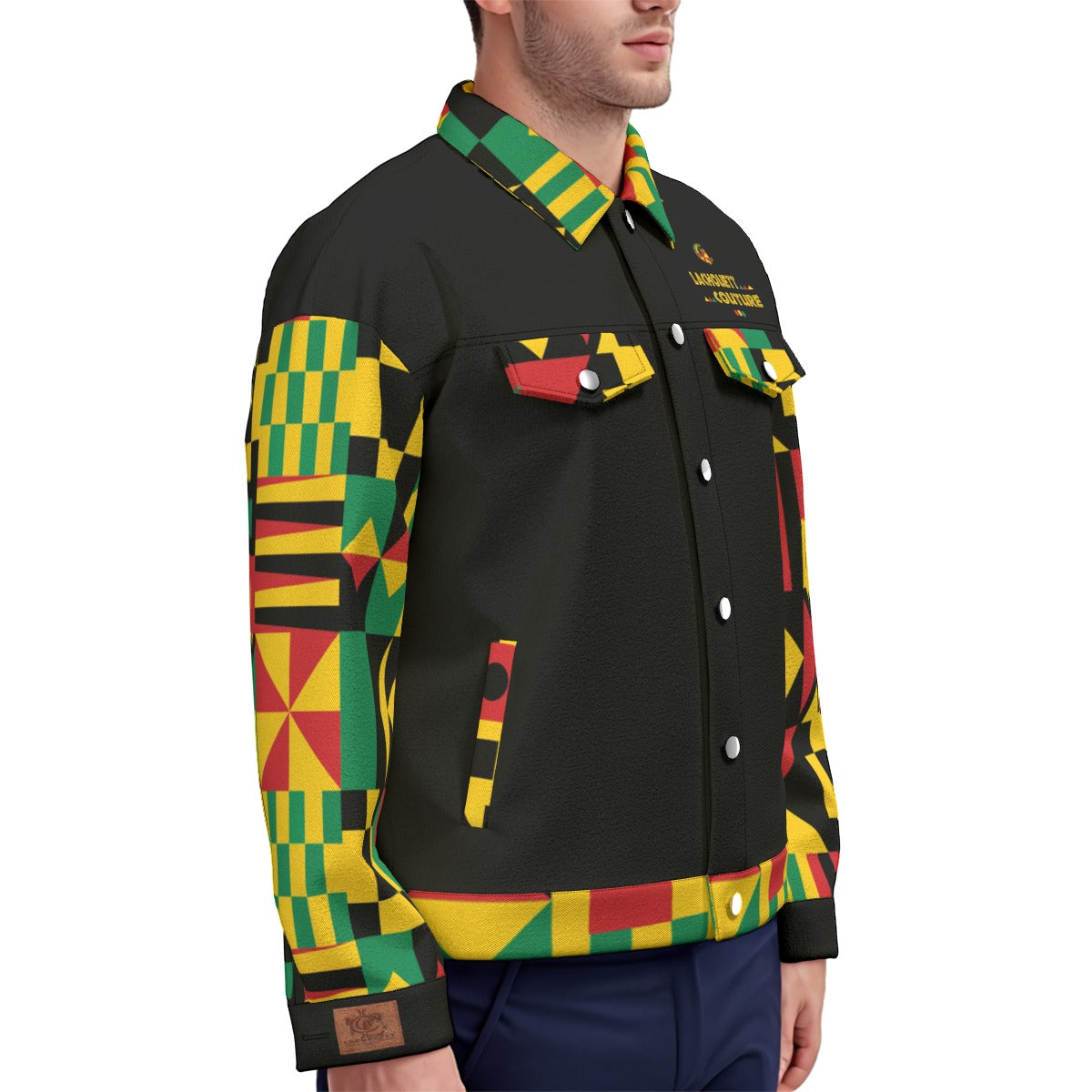 KENTE BUTAN Unisex Lapel Jacket