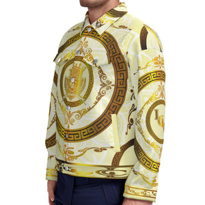 LCC RICH WHT Unisex Lapel Jacket