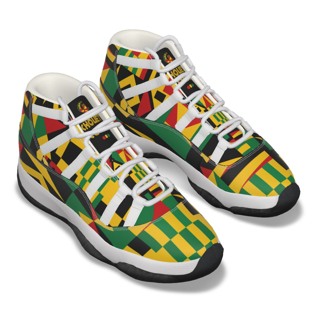 KENTE BUTAN FULLY High Top Basketball Shoes
